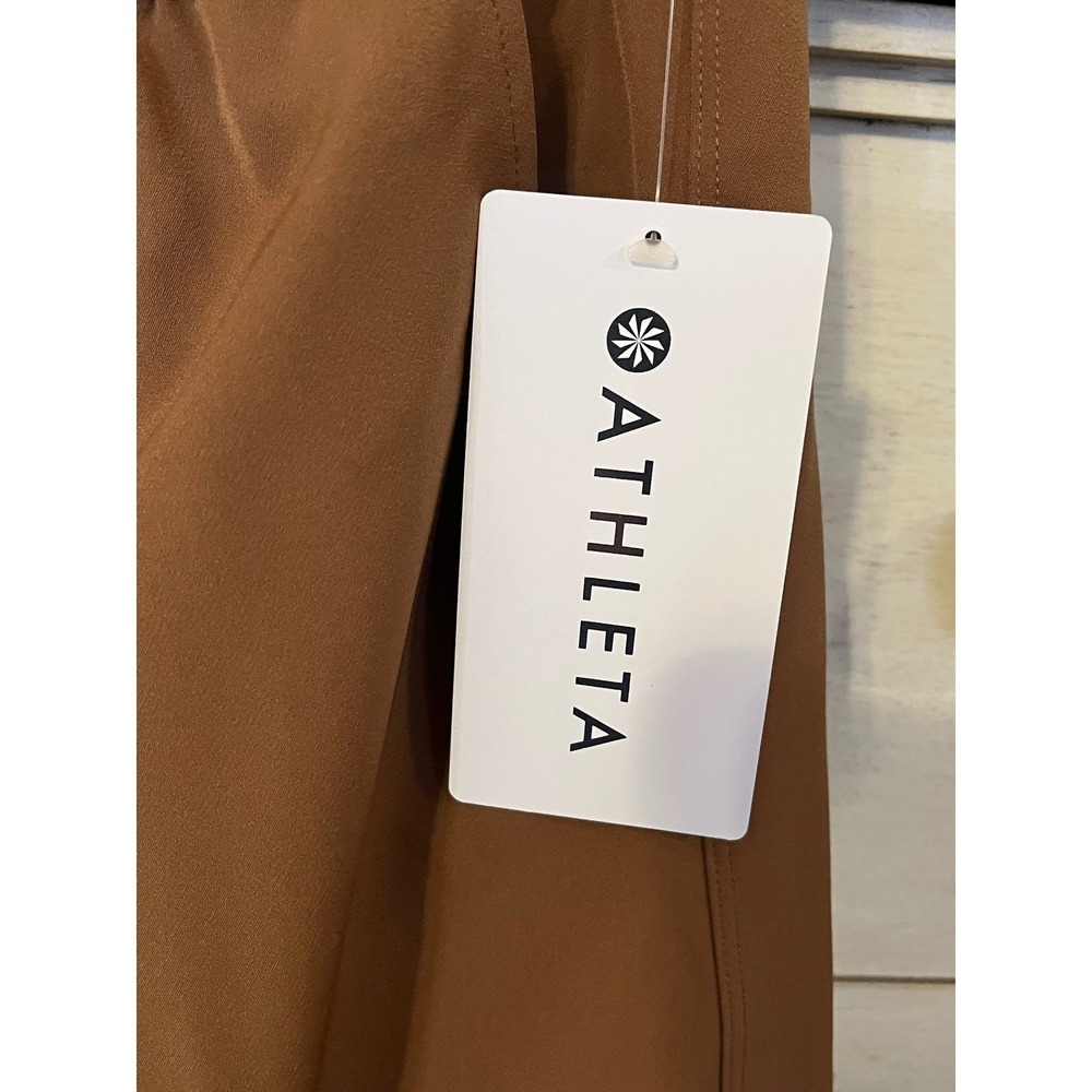 Athleta Promenade Cargo Pant Brown Wide Leg Recycled Quick Dry Small NWT - Picture 5 of 9